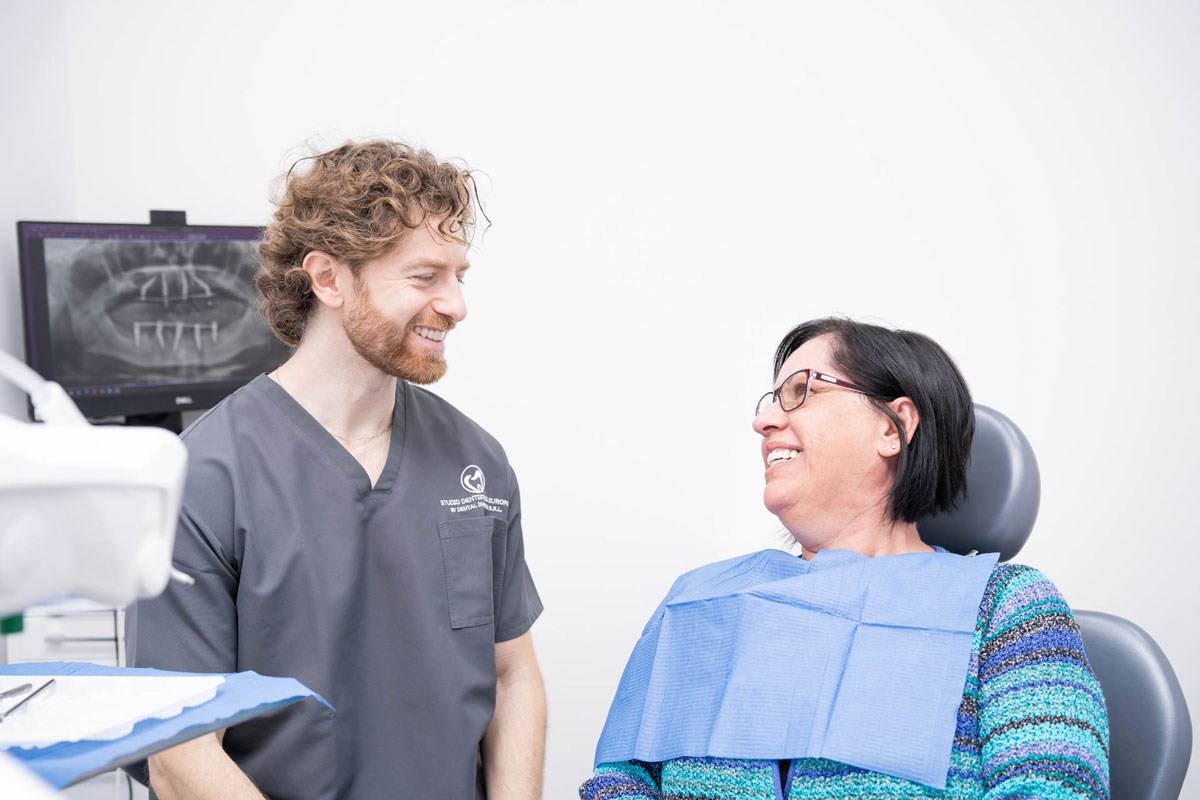 Dott. Raffaghello con paziente